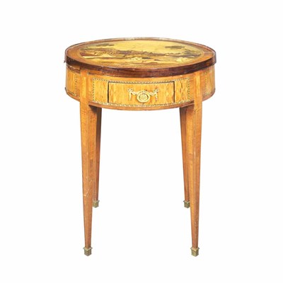 Lot 552 - Continental Neoclassical Style Marquetry and...