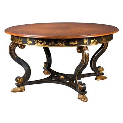 Lot 211 - Regency Style Painted Center Table Nancy...