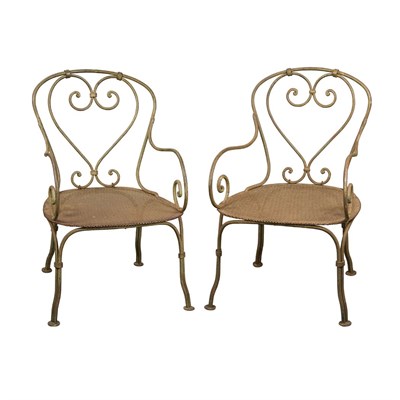 Lot 277 - Pair of Iron Garden Child's Chairs