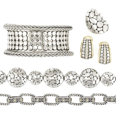 Lot 886 - Group of Sterling Silver and Metal Jewelry
