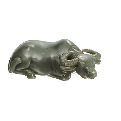 Lot 233 - Chinese Celadon Jade Water Buffalo 19th...
