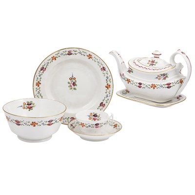 Lot 88 - English Porcelain Tea Service 19th Century...