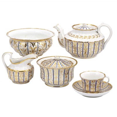 Lot 101 - French Porcelain Tea Service 19th Century...