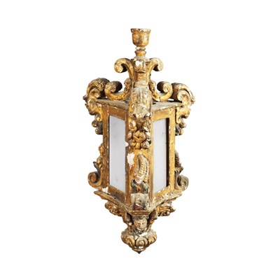Lot 454 - Italian Baroque Gilt-Wood Lantern Height 30...