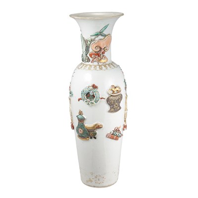 Lot 250 - Chinese Famille Rose Glazed Porcelain Vase...