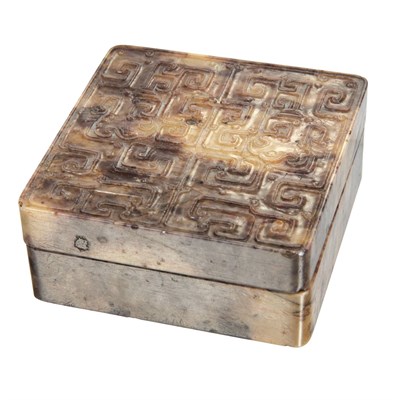Lot 66 - Chinese Soapstone Box Possibly 19th century Of...