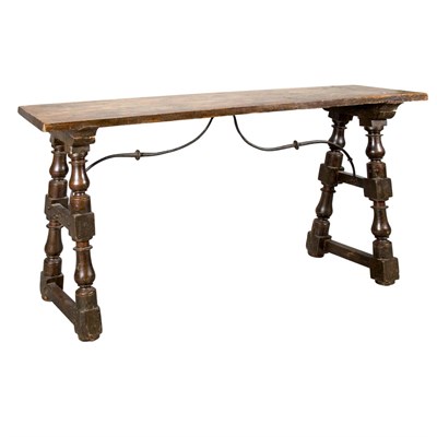 Lot 90 - Italian Baroque Style Walnut Console Height 32...