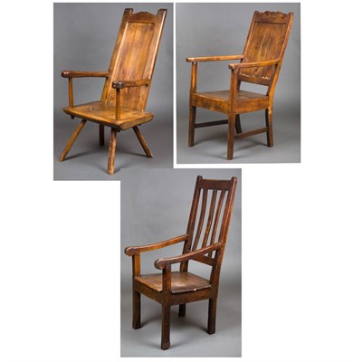 Lot 130 - Group of Three Provincial Armchairs