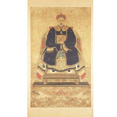 Lot 240 - Chinese Ancestoral Portrait 19th/20th Century...