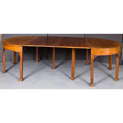 Lot 237 - Chippendale Mahogany Dining Table In two parts,...