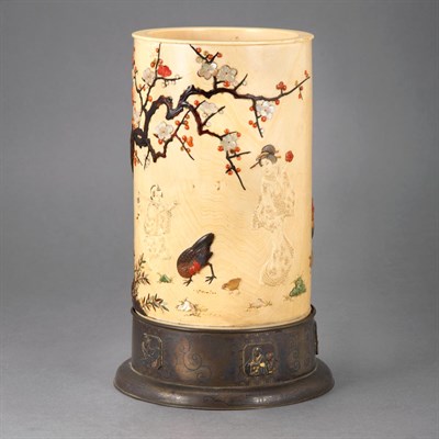 Lot 1 - Japanese Shibayama Brushpot Late 19th/early...