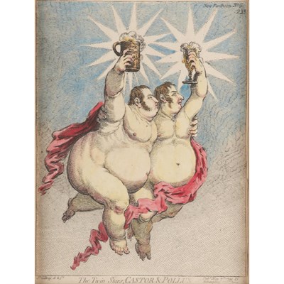 Lot 53 - James Gillray THE TWIN STARS OF CASTOR &...