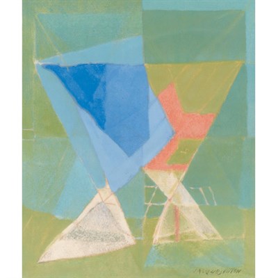 Lot 65 - Jacques Villon COMPOSITION Color lithograph,...