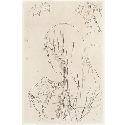Lot 60 - Pierre Bonnard JEUNE FILLE LISANT Etching. 7 x...