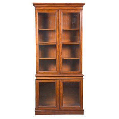 Lot 404 - English Mahogany Bookcase Height 7 feet 9...