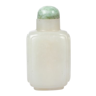 Lot 277 - Chinese Russet Celadon Jade Snuff Bottle Late...