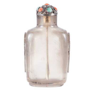Lot 281 - Chinese Smoky Crystal Snuff Bottle 19th...