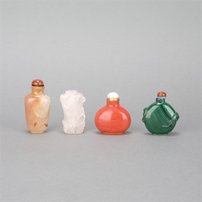 Lot 282 - Group of Four Chinese Snuff Bottles 19th/20th...