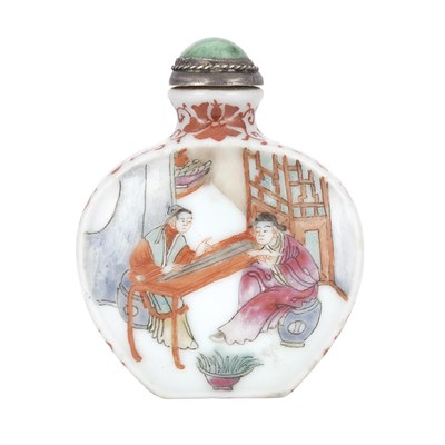Lot 285 - Chinese Enameled Porcelain Snuff Bottle...