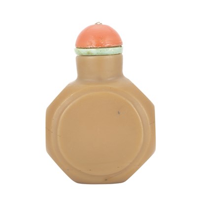 Lot 288 - Chinese Coffee-Brown Opaque Glass Snuff Bottle...