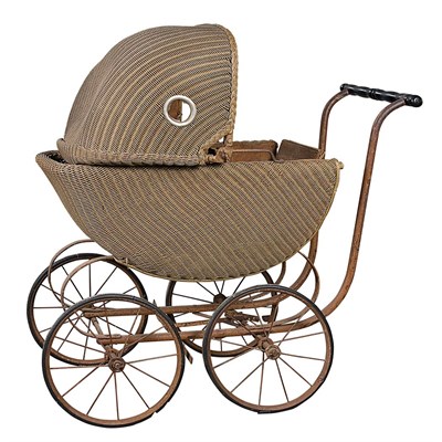 Lot 229 - Wicker Baby Carriage