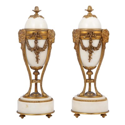 Lot 265 - Pair of Neoclassical Style Gilt-Bronze and...