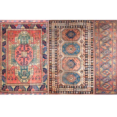 Lot 339 - Three Caucasian Style Rugs Afghanistan,...