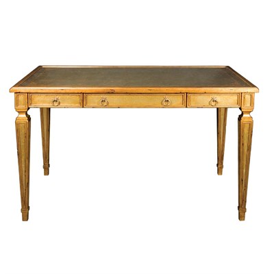 Lot 504 - Louis XVI Style Gilt-Wood Bureau Plat The...