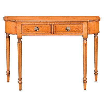 Lot 255 - Regency Style Burl-Wood Console Height 30...