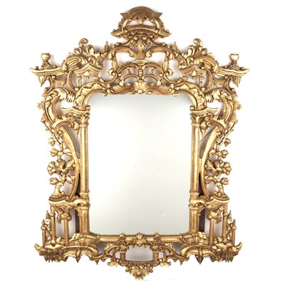 Lot 224 - George III Style Gilt-Wood Mirror Height 53...