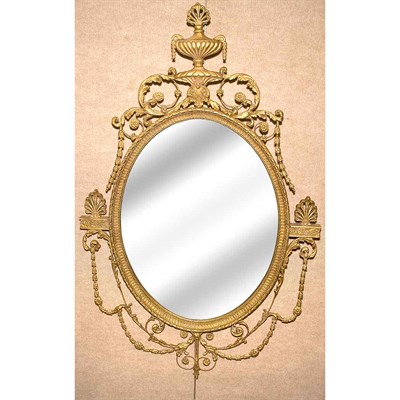 Lot 148 - George III Style Gilt-Wood Mirror Height 58...
