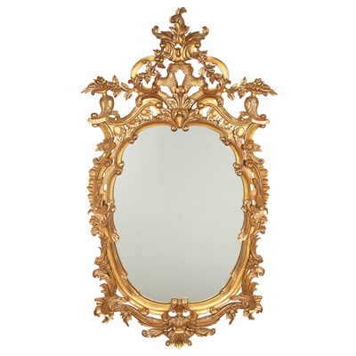 Lot 262 - Louis XV Style Gilt-Wood Mirror Height 58...