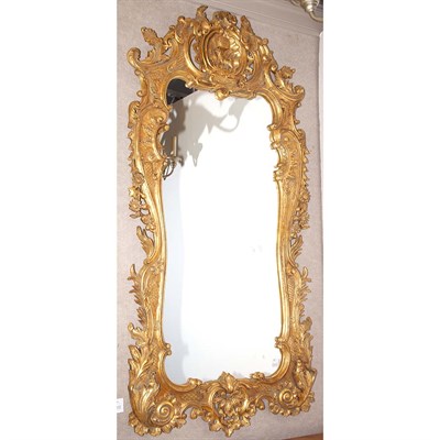 Lot 540 - Rococo Style Gilt-Wood Mirror Height 68 inches,...