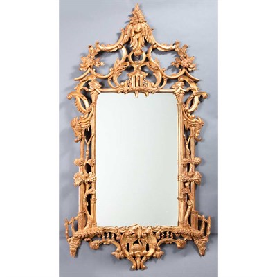 Lot 1387 - George III Style Gilt-Wood Mirror Height 67...