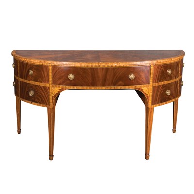 Lot 372 - George III Style Inlaid Mahogany Sideboard...