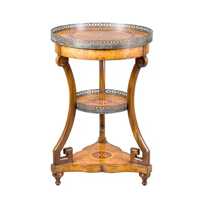 Lot 453 - Regency Style Mahogany Maple Occasional Table...