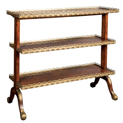 Lot 226 - Regency Style Brass Mounted Rosewood...