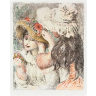Lot 660 - Pierre-Auguste Renoir (1841-1919) LE CHAPEAU...