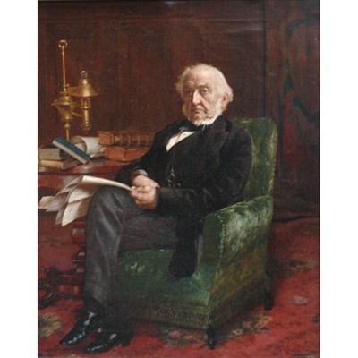 Lot 59 - Pompeo Massani Italian, 1850-1920 Portrait of...