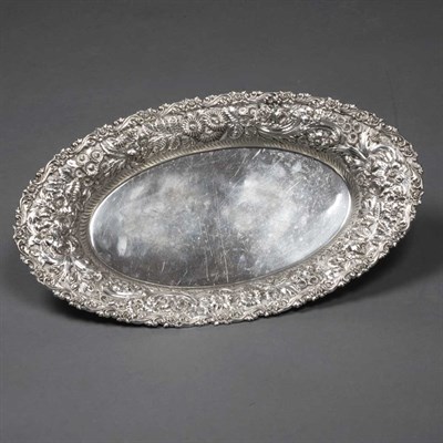 Lot 174 - American Sterling Silver Bread Tray...