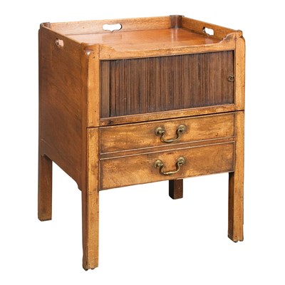 Lot 301 - George III Oak Pot Cupboard Height 30 1/2...