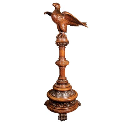 Lot 567 - Neoclassical Style Carved Oak Lectern The...