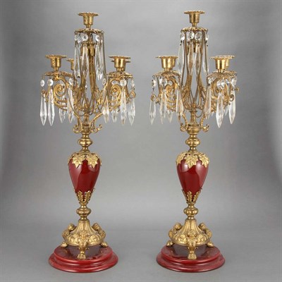 Lot 120 - Pair of Louis XVI Style Gilt-Bronze,...
