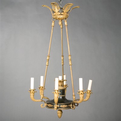 Lot 516 - Empire Style Gilt and Patinated-Metal...