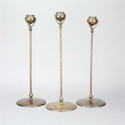 Lot 236 - Tiffany Studios American, 1880-1930 Three...