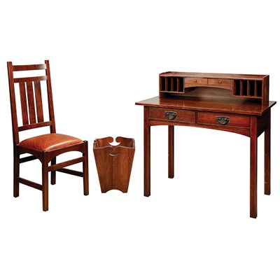 Lot 209 - Contemporary Stickley Desk, Chair and...