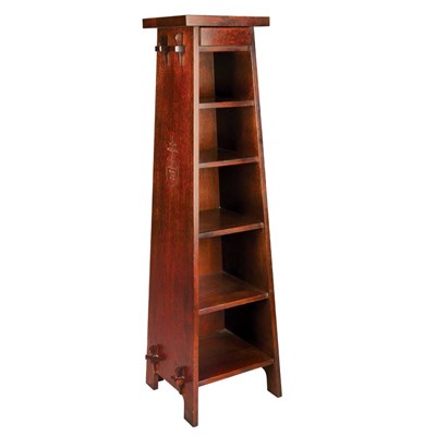 Lot 170 - Contemporary Roycroft Magazine Stand Oak With...