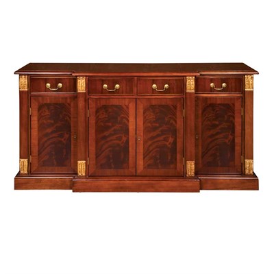 Lot 561 - Empire Style Carved and Parcel Gilt Mahogany...