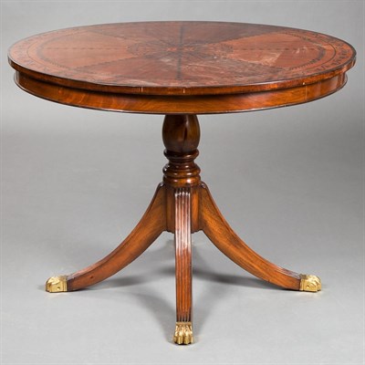 Lot 221 - Regency Style Inlaid Mahogany Center Table...