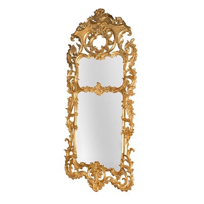 Lot 470 - Louis XV Style Gilt-Wood Trumeau Height 7 feet...